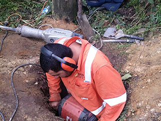 Power Pole Installation